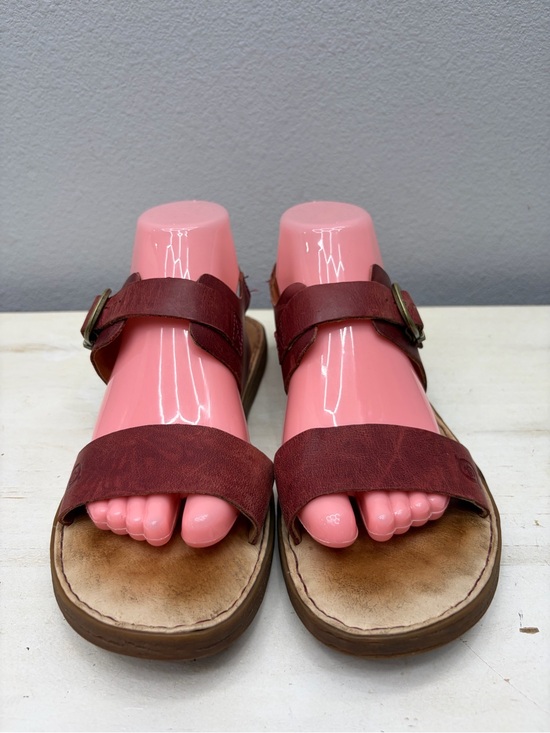 Born Red Leather Strap Selway Sandals Size 8 main image 5
